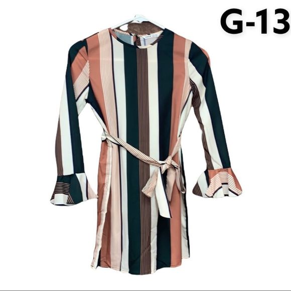 SHEIN Other - Sz9Y SHEIN Striped Long Sleeve Dress